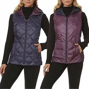 NWOT Gerry Women's Packable Hooded Reversible Down Vest Size S